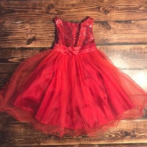 Toddler red formal dress